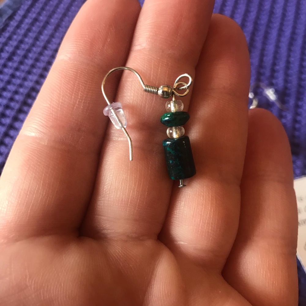Handmade Chrysocolla Earrings